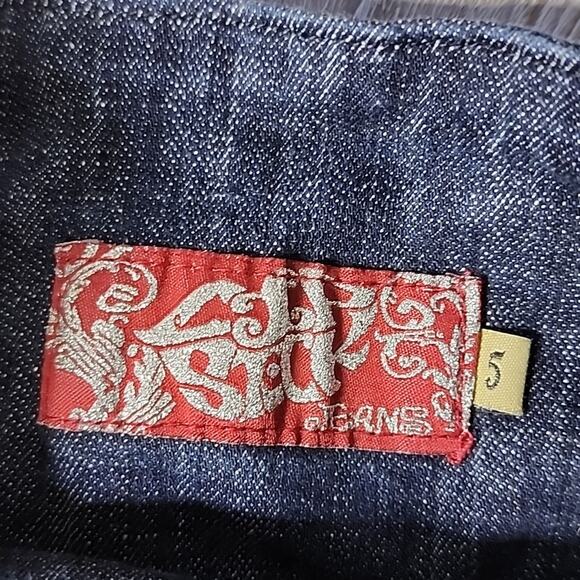 Lipstick Sailor Retro Flare Jeans Juniors Size 5 - Picture 7 of 12